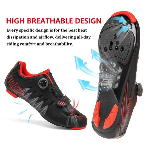 Unisex Cycling Shoes Compatible with pelaton Indoor Road Bike Shoes Mountain Bike Shoes for Men and Women Delta Cleats Clip Outdoor Pedal Bicycle Shoes MTB Shoes for Men 2106A-black-40