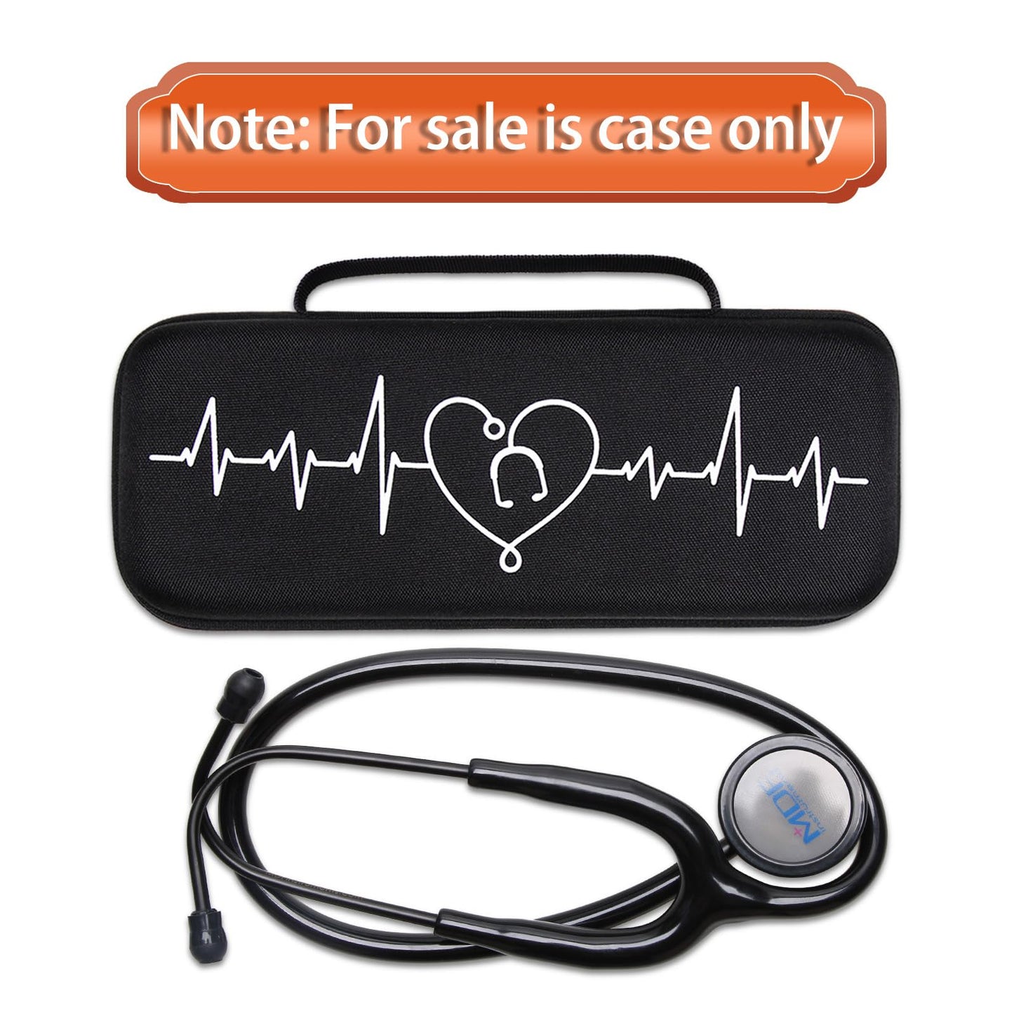 LTGEM Stethoscope Case for 3M Littmann Cardiology III,II,IV,3M Littmann Master Cardiology/MDF MDOne Stainless Steel Stethoscope Nurse Accessories and Medical Equipment (Purple Outside+Purple Inside)