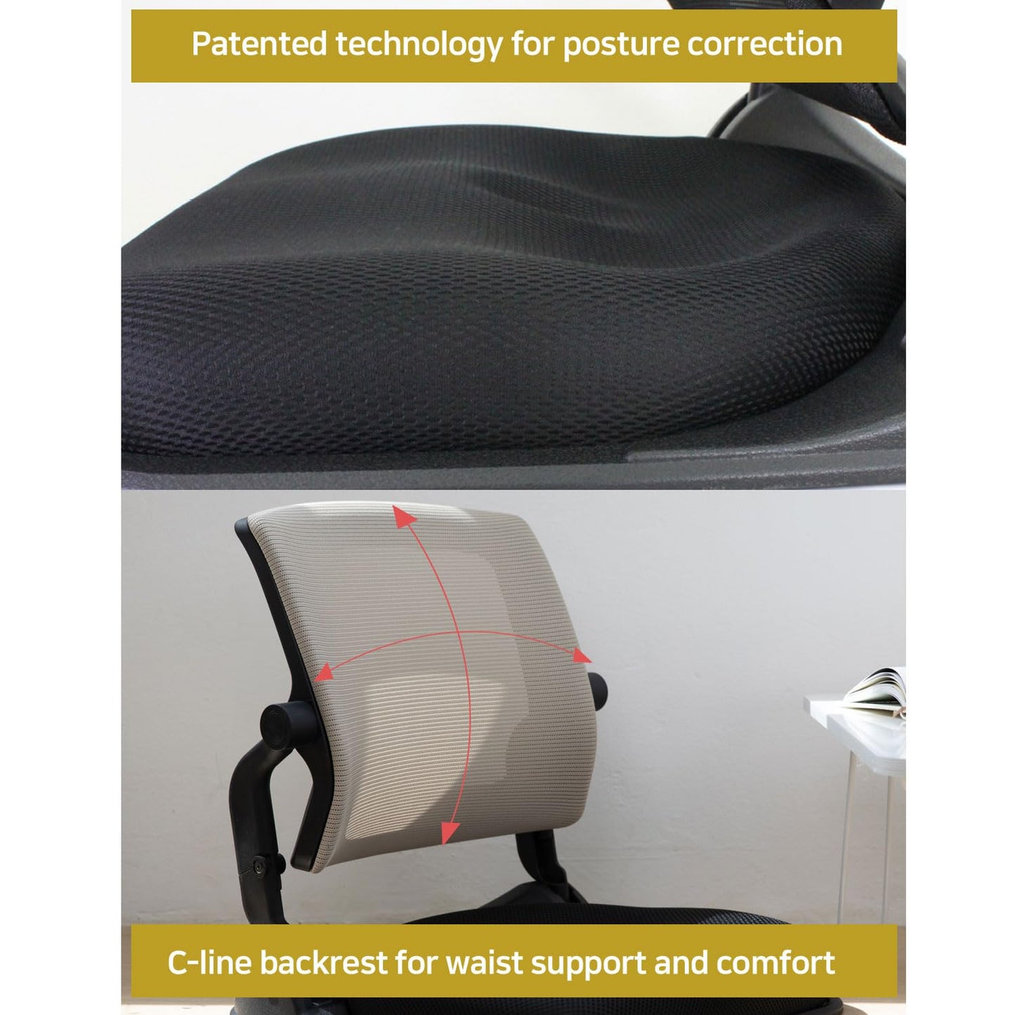 HIHIP Patented Floor Chair with Back Support - Foldable Orthopedic Floor Chair for Adults/Children - Japanese Legless Seat for Meditation, TV, Pelvic Adjustment - Recliner with Back Support (Gray)