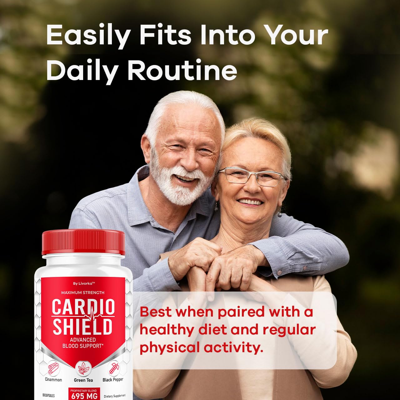 Cardio Shield Capsules - Official Cardio Shield Supplement Support Vitamin Pills, All Natural Cardio Shield Advanced Premium Formula Wellness & Overal Health Review, 60 Capsules for 1 Month