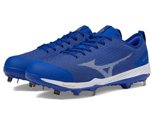 Mizuno Men's Dominant 4 Baseball Shoe, Royal-White, 11.5