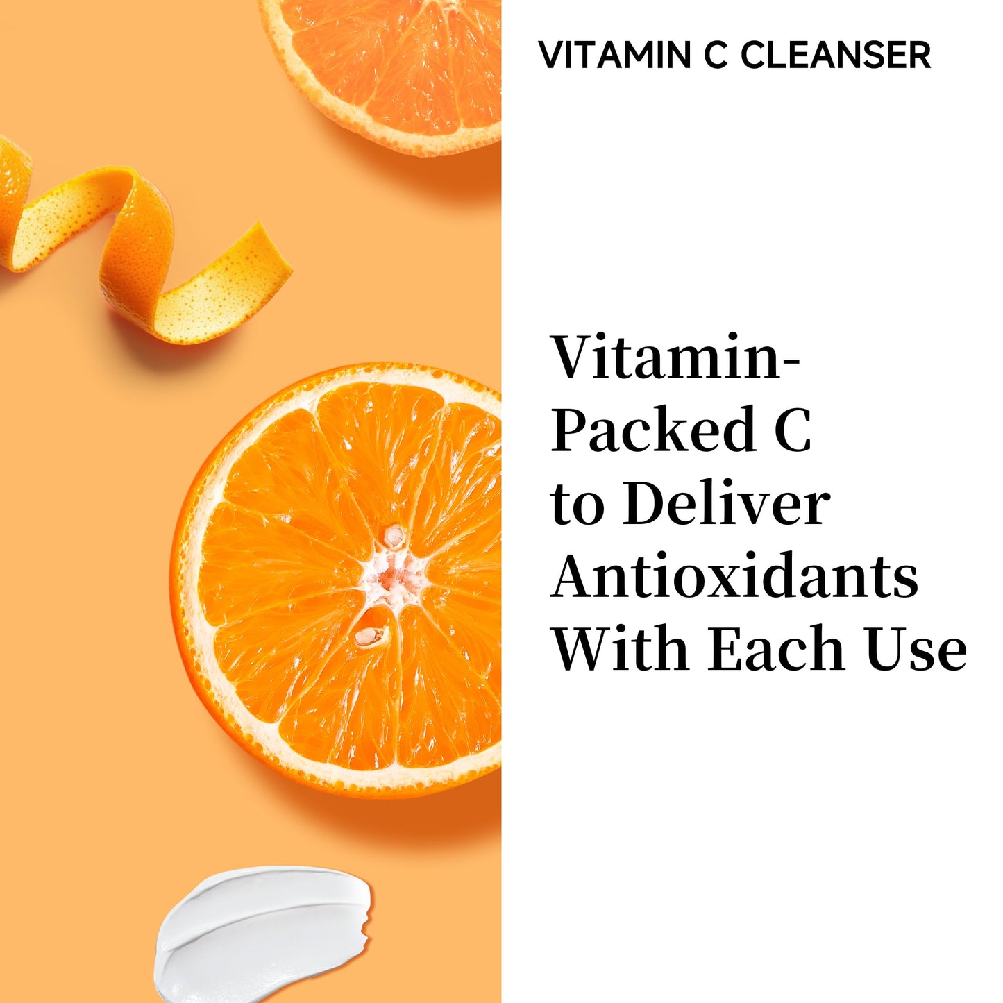 5X Vitamin C Face Cleanser 100g(2 Bottle) ,SADOER Facial cleanser Niacinamide & Hyaluronic Acid, Gentle Pore Refining Daily Wash