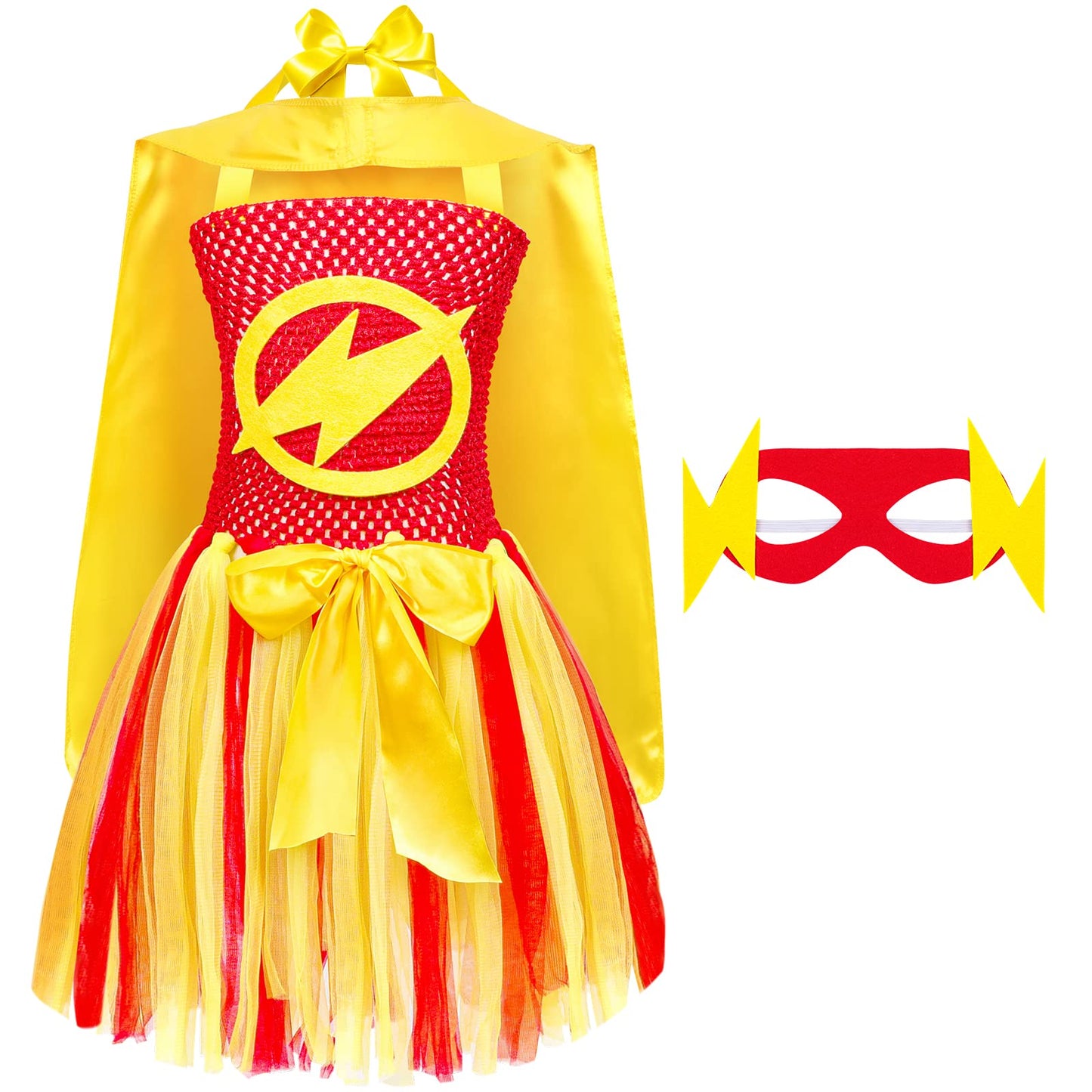 DOLNOW Girls Dress up Trunk Girl Pretend Play Costumes,12pcs Role Play Set with Supergirl Hero Costumes for Toddler Little Girl's Ages 3 4 5 6 Years