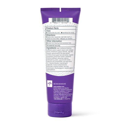 Medline Remedy Clinical Skin Cream Moisturizer, Unscented (4 fl oz), 12 Count Nourishing for Dry Skin, Paraben and Sulfate-Free Moisturizing Cream for Face and Body, Lotion for Sensitive Skin