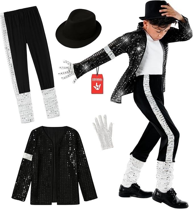 Morph Popstar Costume for Kids, 80s Disco Outfits for Boys, Retro Costume Boys, 80s Party Wear, Halloween Costumes for Kids