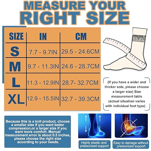 LISEPWU Copper Ankle Brace, Copper Infused Ankle Support Compression Sleeve for Men & Women, for Foot Pain Relief, Sprained Recovery, Achilles Tendonitis, Daytime or Night Use(Skin White M)