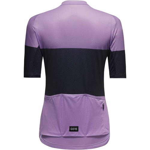GOREWEAR Spirit Stripes Jersey - Women's Scrub Purple/Orbit Blue, S/4-6