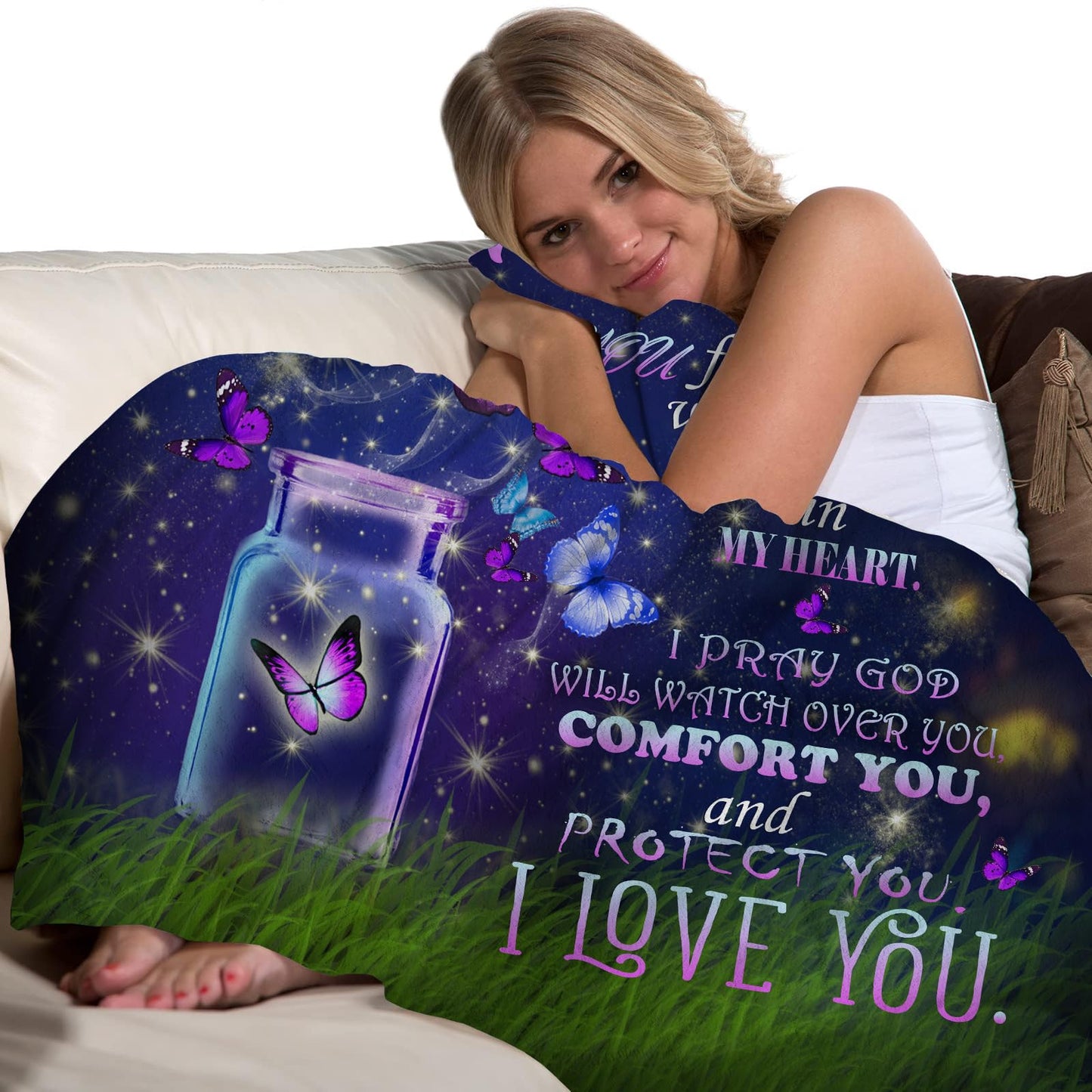 CUDEVS Sister Birthday Gift Ideas, Birthday Gifts for Sister, Birthday Gift for Sister, Sister Birthday Gifts,Sister Blanket 60" x 50"
