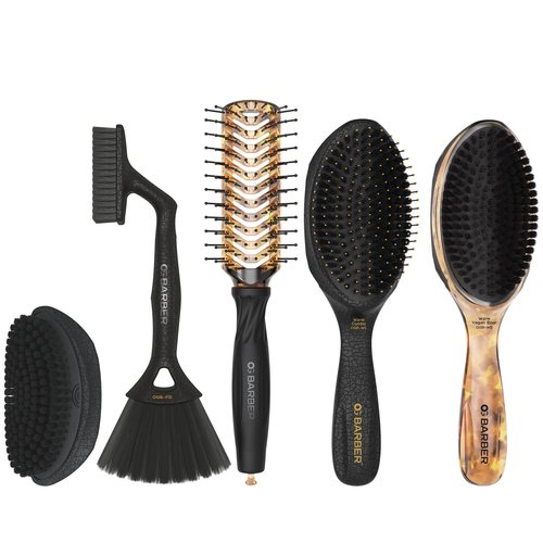 Olivia Garden Barber Wave Box Set, 5-Piece Collection of Professional Styling Tools