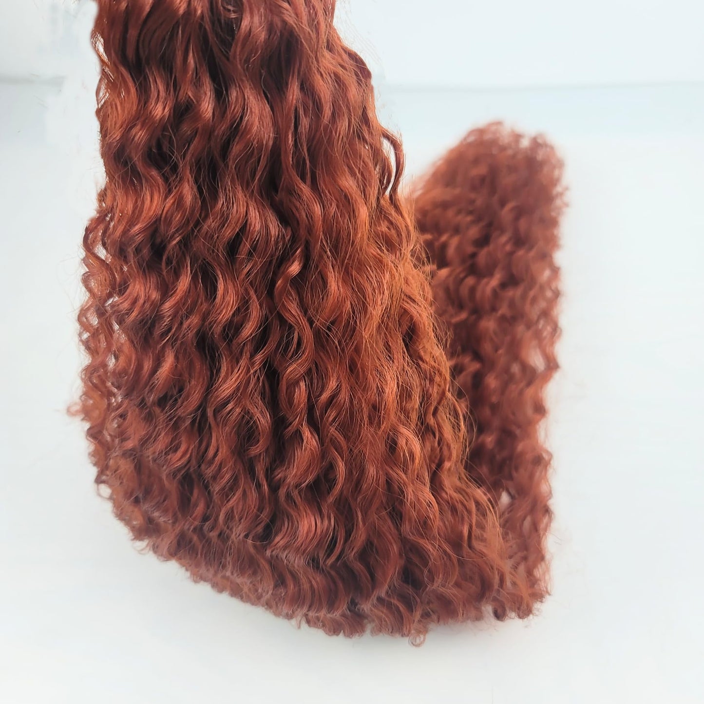 Ginger Braiding Hair Pre stretched Boho Hair for Mermaid Braiding Hair Extensions Micro Curl Boho Braids Curly Crochet Bohemian