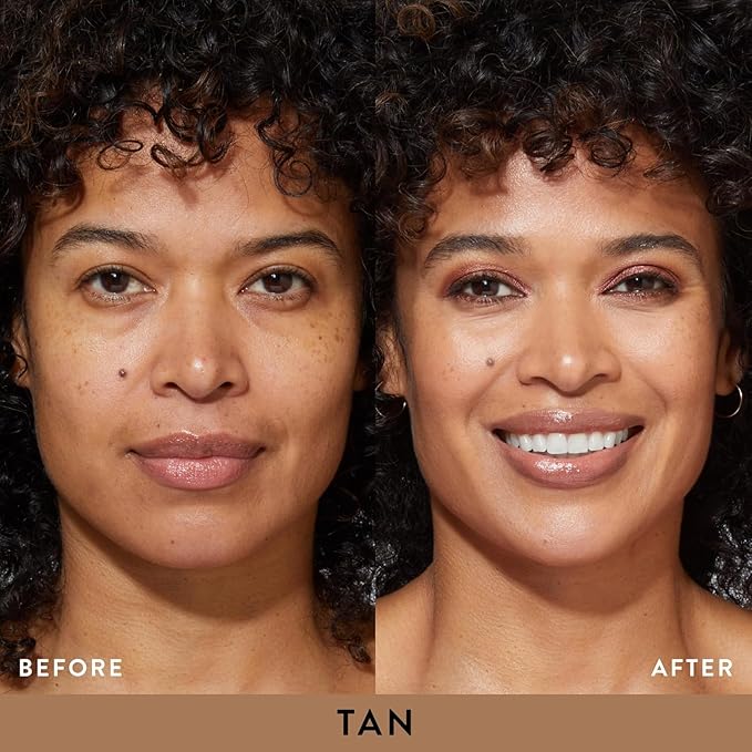 LAURA GELLER NEW YORK Baked Balance-N-Glow Illuminating Foundation - Tan - Buildable Sheer to Light Coverage - Satin Finish