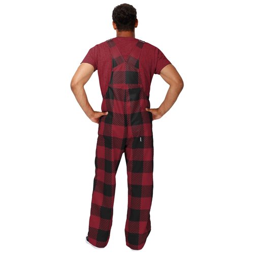 FOCO South Carolina Gamecocks NCAA Mens Plaid Bib Overalls - L