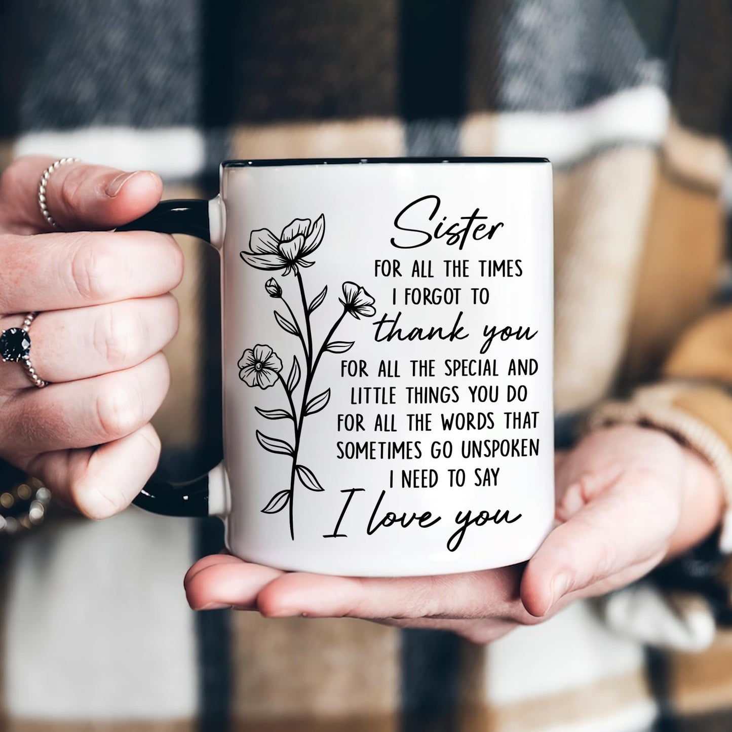 Hyturtle Sister Coffee Mug 11 oz – Sisters Cup Gifts From Sister For Birthday, Mother's Day, or Christmas - Thoughtful Present For Your Beloved Sibling