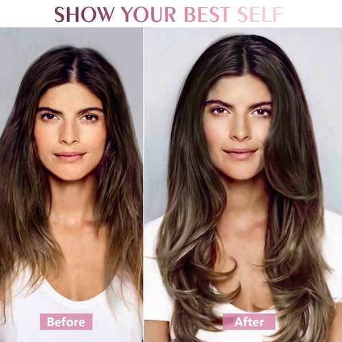 Fimislosion Real Hair Extensions Clip in Human Hair, Seamless Clip in Hair Extensions Real Human Hair, 16 Inch Clip ins extensions for women, Balayage Dark Brown to Middle Brown 120G 7Pcs
