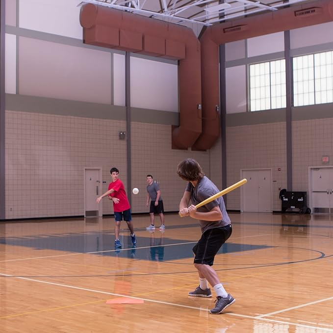 Champion Sports Baseball/Softball Throw Down Base Sets – Durable Indoor/Outdoor Training Bases – Sets of 4 or 5 in Orange or White