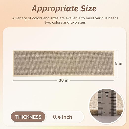 PADOOR Stair-Treads Non Slip 1PC, Stair Treads for Wooden Steps Rubber Backing Indoor, Carpet Stair Treads Residue Free, Stair Runner Durable Stair-Carpet Treads for Kids and Dogs 8"x30" Beige