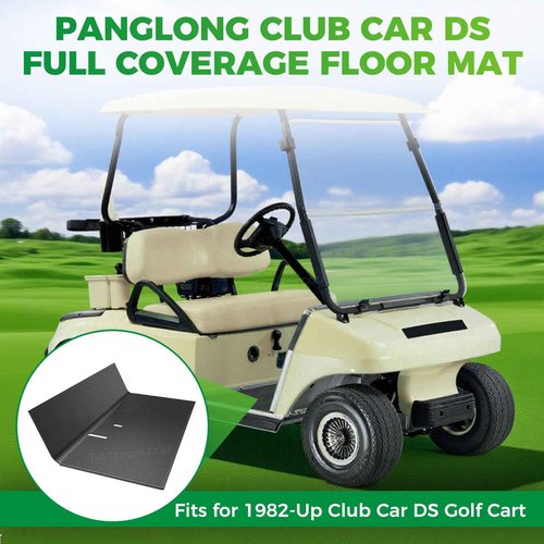 Panglong Club Car DS Floor Mat, Factory Style Full-Coverage Club Car Floor Mat, Suitable for Club Car DS 1982-up Golf Cart, Replace OEM#1015032, 101503202