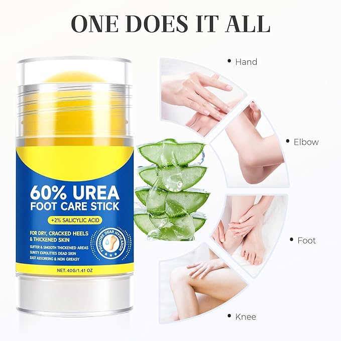 60% Urea Hydrating and Anti-Cracking Foot Cream, 2026 New Hand and Foot Cream Urea Moisturizer, Moisturising and Relieves Cracking and Dryness Foot Creams (3)