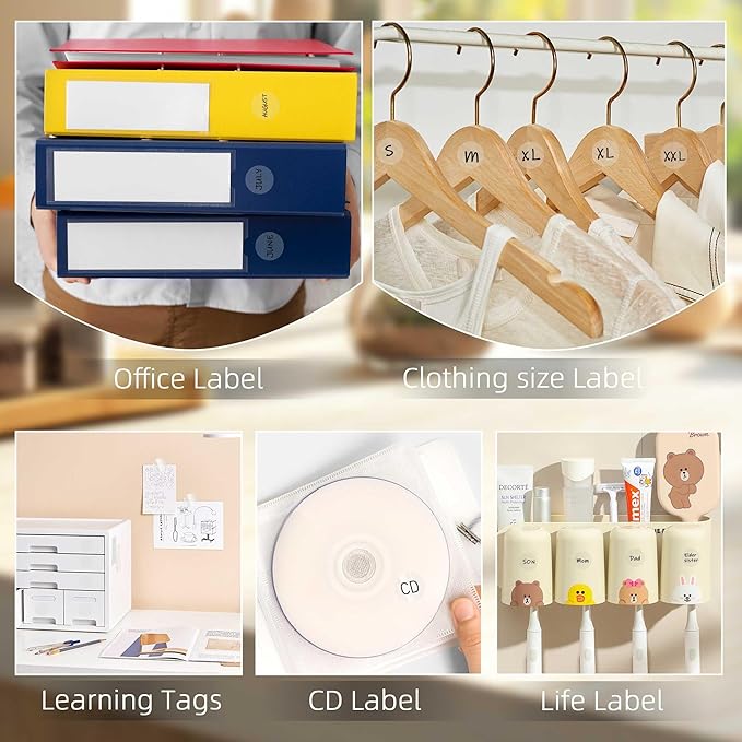 Transparent Dot Stickers 3/4 Inch,1000 PCS 0.75" Blank Small Color Labels for Classroom,Papers,Market,Price Tags and Library Book Labels.Non - Printable Round Colored Stickers