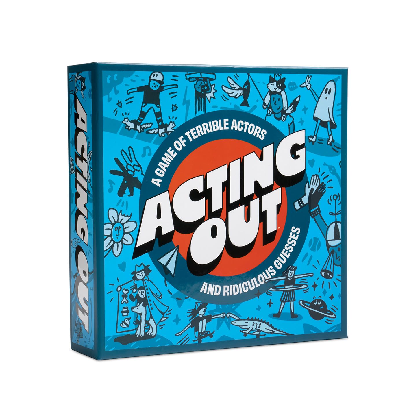 DSS Games Acting Out [Fun Charades & Guessing Card Game for Kids, Tweens, & Adults | 200 Hilarious Card Prompts | Perfect for Family Game Night, Gifts, Reunions, Groups, Parties | Ages 12 and Up]