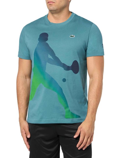 Lacoste Men's Sport Tennis x Novak Djokovic T-Shirt and Cap Set, Hydro, XX-Large