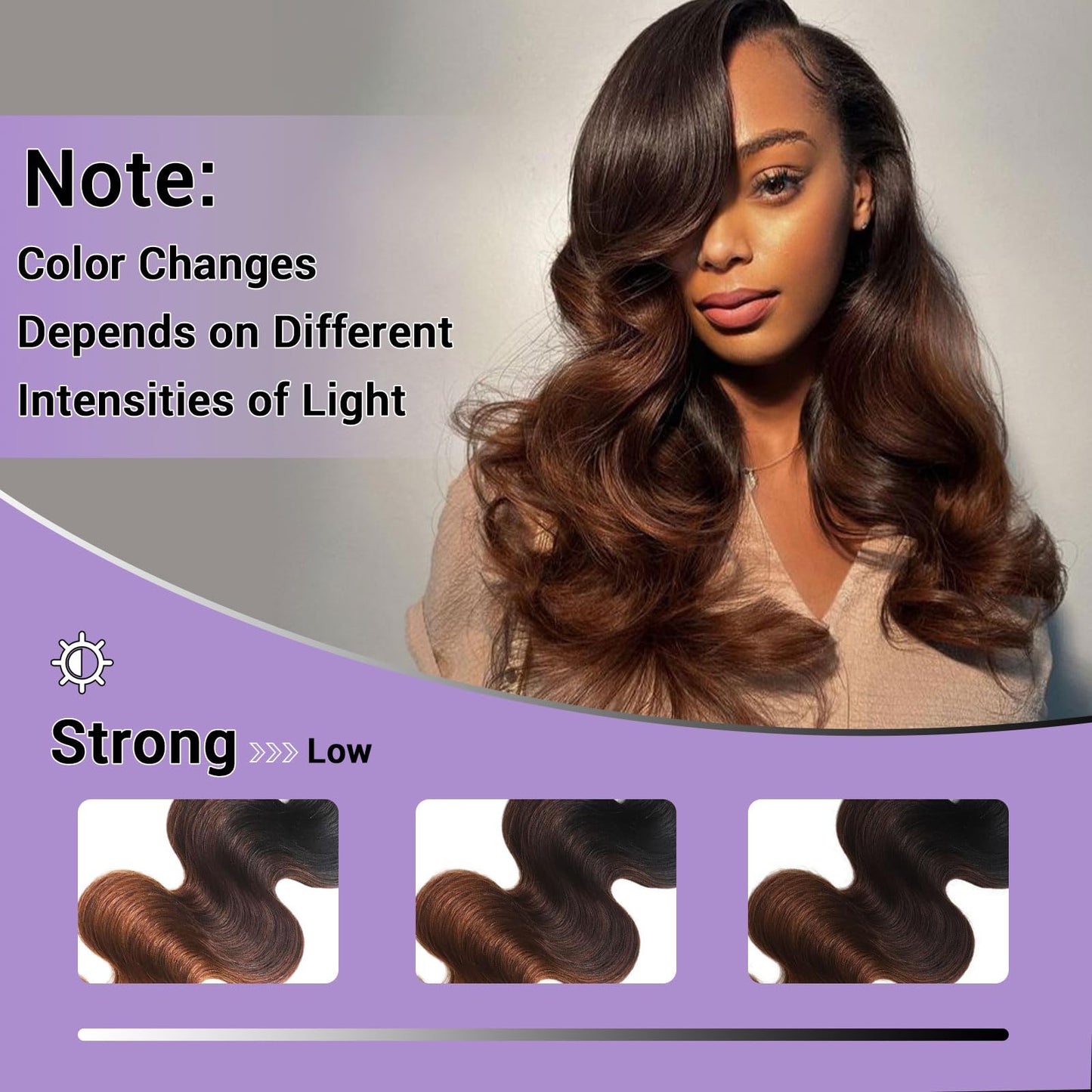 DSEKCAIN 2x6 HD Lace Closure Body Wave Human Hair T1B/2/30 Chestnut Brown Ombre Transparent Lace Closure 2x6 Long Middle Part 10