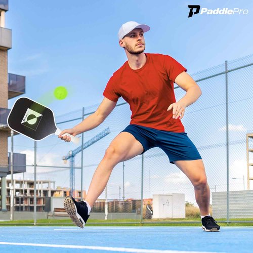 PaddlePro 18K Carbon Pickleball Paddle Set: Lightweight Pickleball Paddle with 4 Balls, Bag & Grip Tapes | Paddles Set for Men, Women & Adults