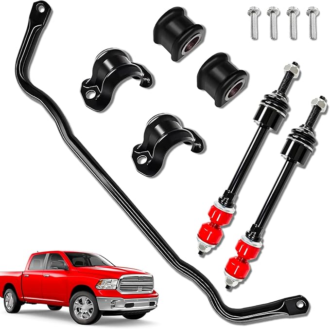 55398938AC Front Stabilizer Bar & K80894 Sway Bar Kit Compatible with 2009-2010 Dodge Ram 1500 2011-2018 Ram 1500 2019-202...