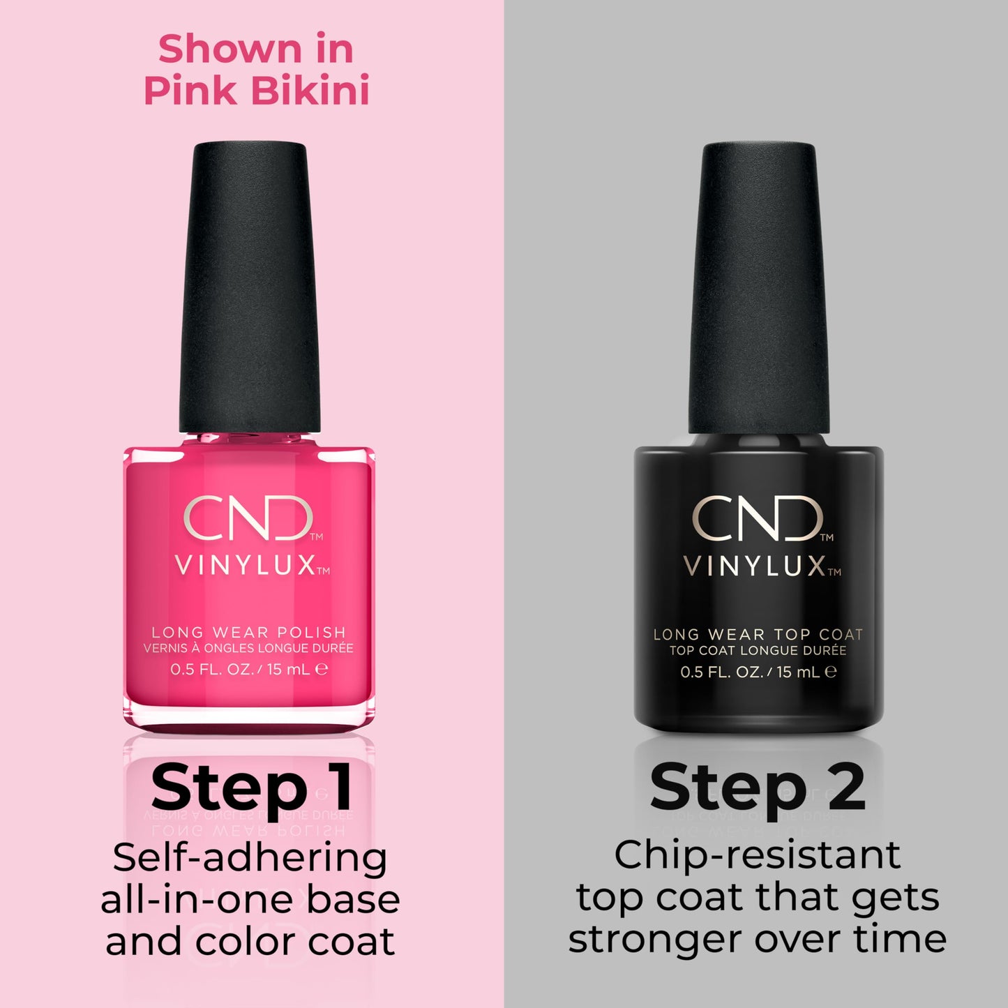 CND Vinylux Longwear Pink Nail Polish, Gel-like Shine & Chip Resistant Color, 0.5 Fl Oz