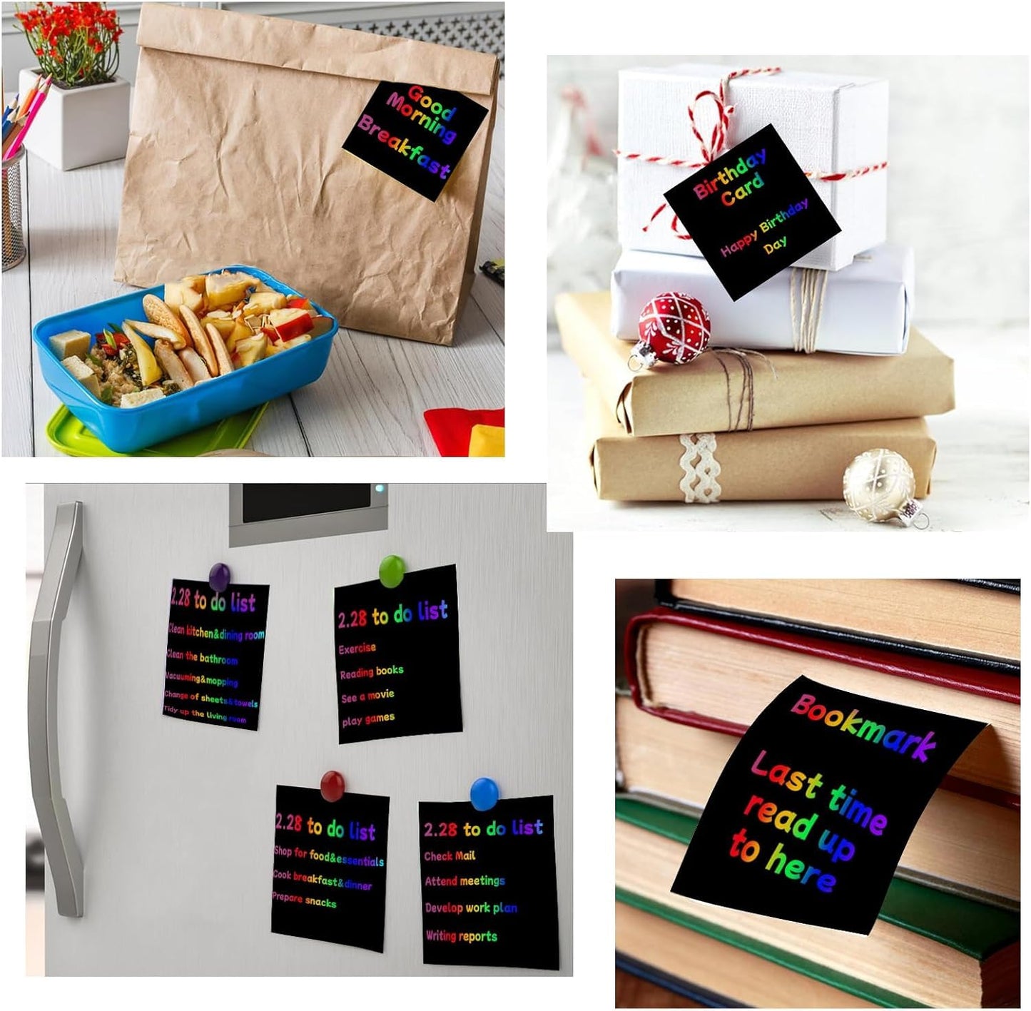 Scratch Paper Art Girls Gifts - Unique Birthday Gift for Girl, Party Bag Favors 4 + Year Old Kids Gift Idea for Christmas Stocking Stuffer Easter Secret Santa Back to School Graduation Present for Kid
