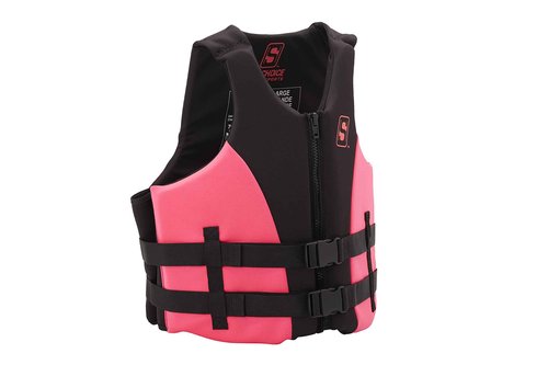 Seachoice Evoprene Multi-Sport Life Jacket - M - Pink/Black, Fits Chest 33-36 in, USCG Level 70