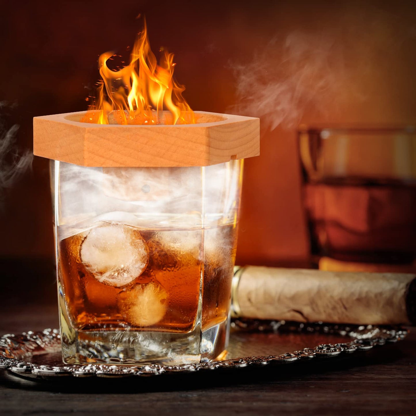 WEICHA Bourbon Whiskey Gifts for Men Dad - Cocktail Smoker Kit with Torch, Birthday Anniversary Unique Gifts for Dad Boyfriend Husband Grandpa, Smoked Bourbon Kit, Mens Gifts Ideas