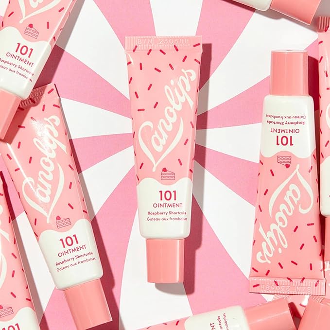 Lanolips Glazed Donut & Raspberry Shortcake Ointments Duo – Glazed Donut (0.52 oz) & Raspberry Shortcake (0.52 oz) for Ultra‑Hydrated, Flavorful Lips & Skin Rescue