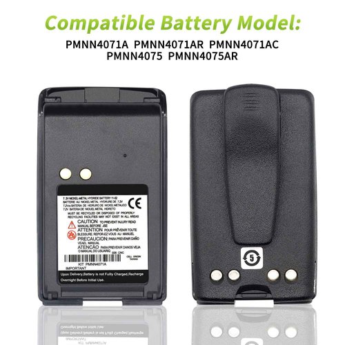 LIENIAO (4PCS) PMNN4075A Battery PMNN4075AR NI-MH [2025 New Version] for Motorola Mag One BPR40 A8 A6 BC130 PMNN4071 PMNN4071AC PMNN4075 PMNN4071A PMNN4071AR Battery