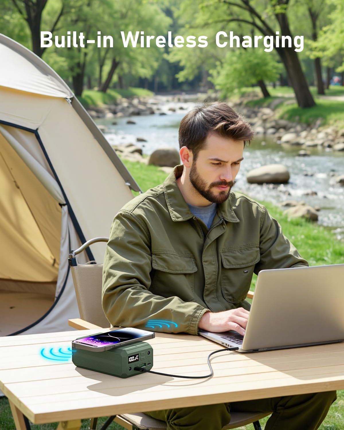 EASYLONGER ES270 CPAP Battery for Air-Travel, 99.9Wh CPAP Battery for Camping, 100W CPAP Power Bank for ResMed AirMini, AirSense 11, AirSense10, AirCurve 10/11, Luna TravelPAP, Philips DreamStation