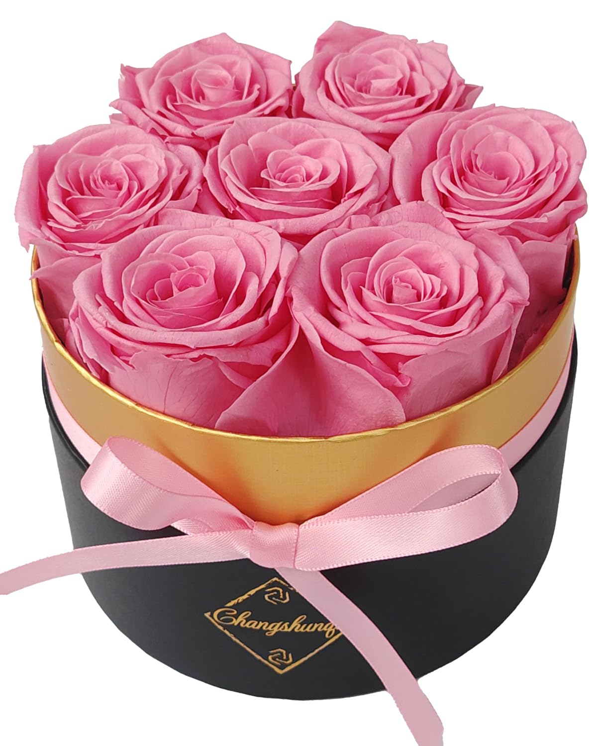 Changshunqi Preserved Roses in a Box, Forever Real Rose Preserved Flowers for Delivery, Eternal Rose Last 2-3 Years, Anniversary Birthday Roses Forever Gifts for Women Mothers, Wife, Her, Mom
