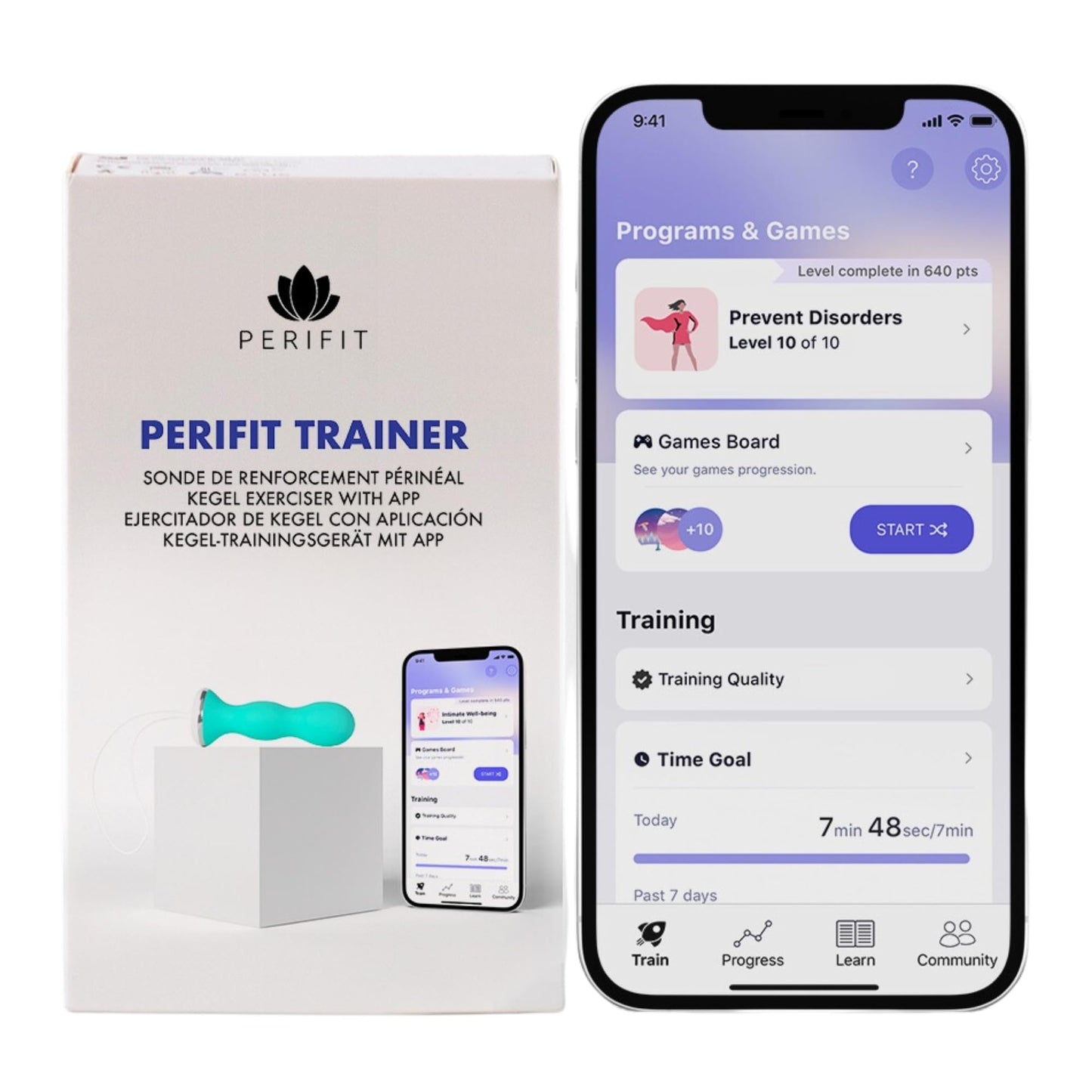 Perifit - Pelvic Floor Exerciser with App | Kegel Trainer | Strengthen Your Pelvic Floor, get Better Bladder Control, Stronger Pelvic Support (Green)