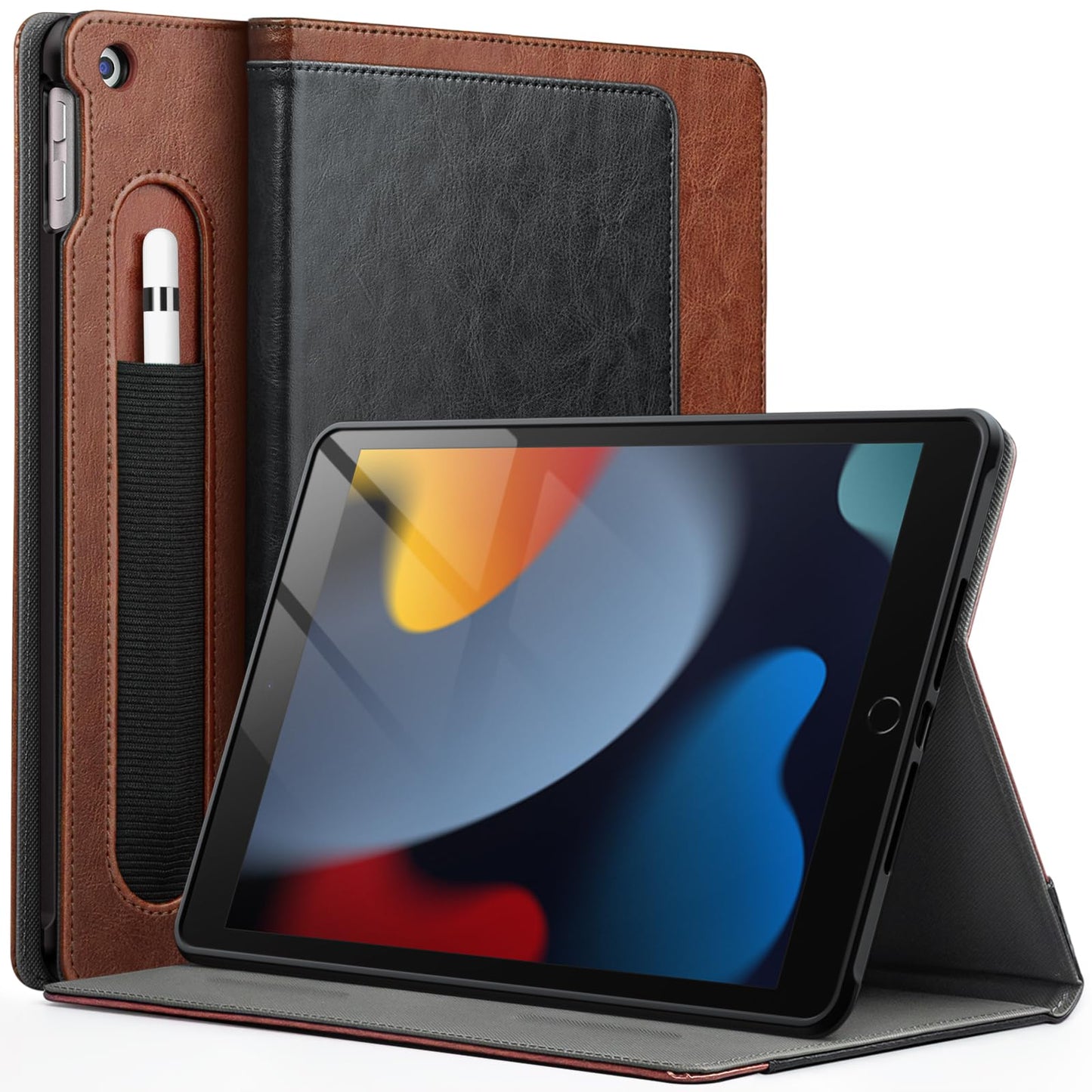 Jetech Case For Ipad 10.2-Inch, 9Th/8Th/7Th Generation (2021/2020/2019) With Pencil Holder, Multi-Angle Stand Soft Tpu Protectiv