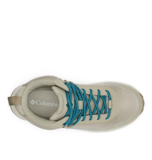 Columbia Women's Trailstorm Ascend Mid Waterproof, Canvas Tan/River Blue, 6.5