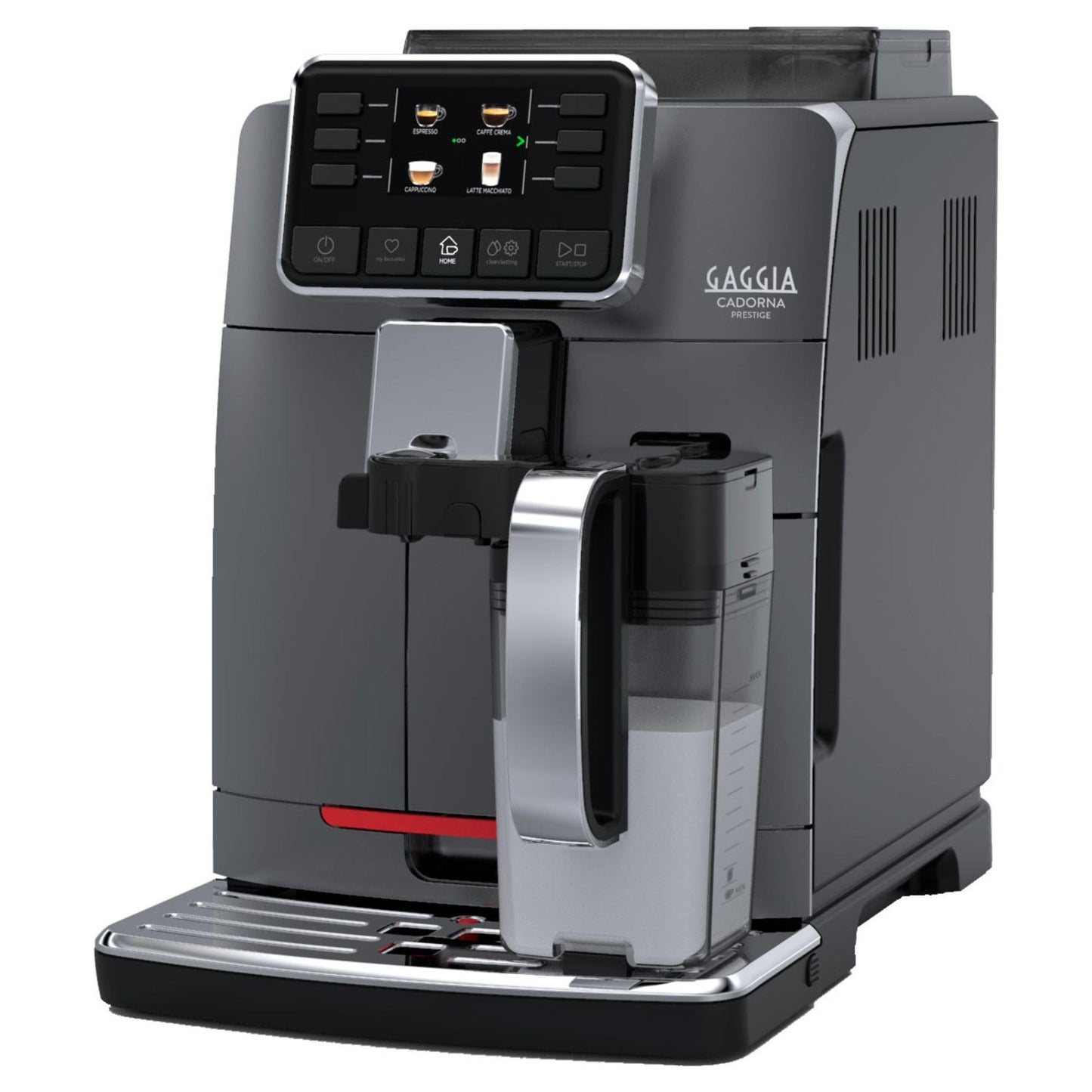 Gaggia Cadorna Prestige Super-Automatic Espresso Machine, Medium, 60.8 fl.oz. Anthracite
