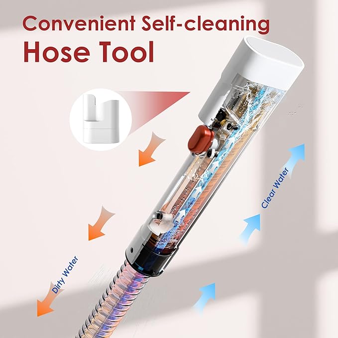 Portable Carpet Cleaner Machine, Carpet Shampooer, 15Kpa Upholstery Cleaner with 3 Tools, 54oz Large Water Tank, 16.4ft Power Cord, Spot and Stain Deep Cleaner for Rug, Couches, Car,Red