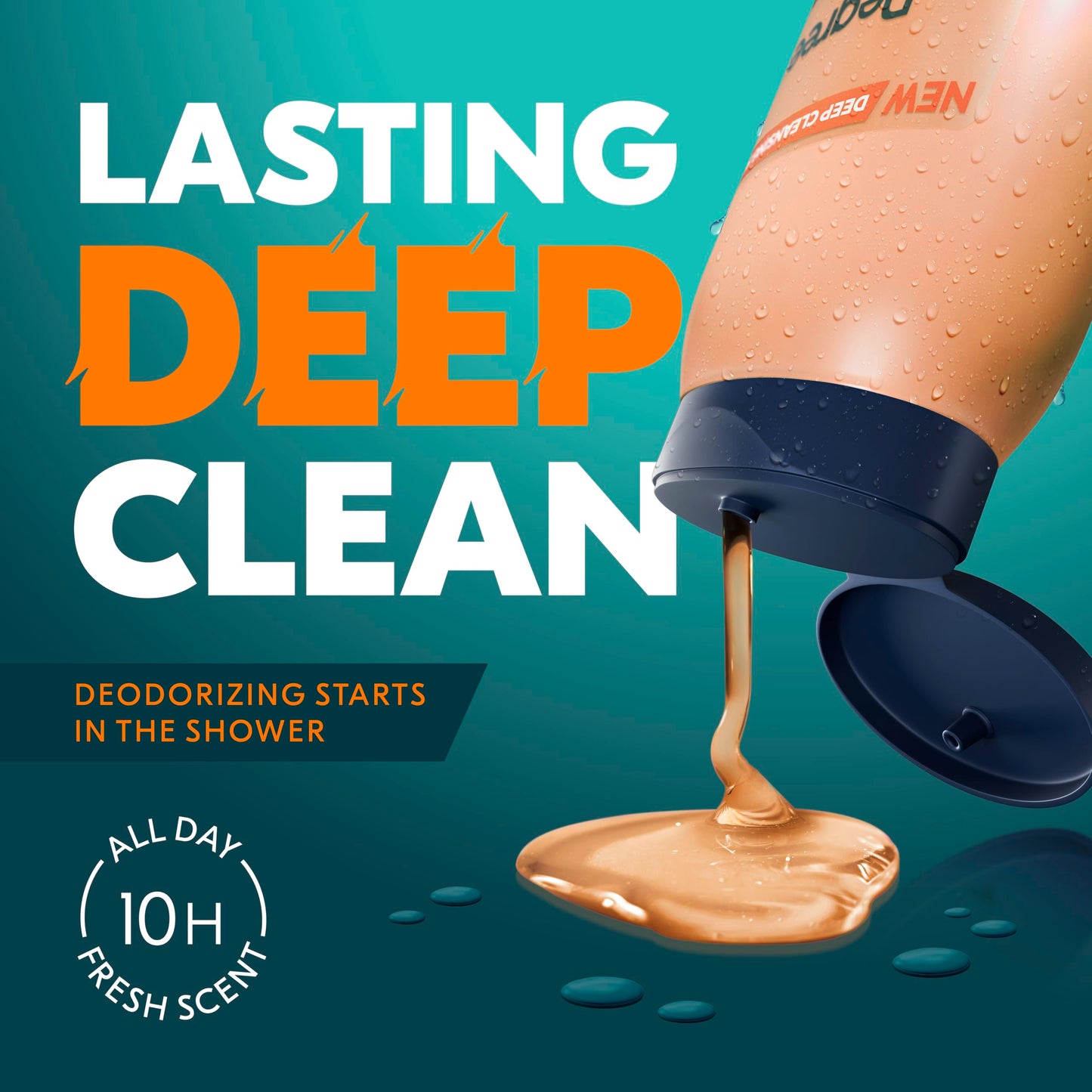 Degree All Day Fresh Body Wash Fresh Citrus Deep Cleansing 20 oz