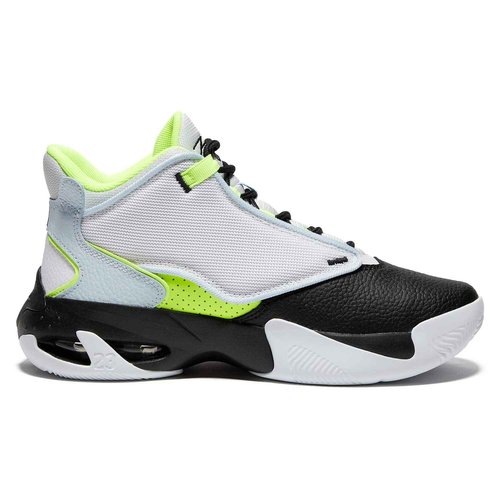 Jordan Girl's Max Aura 4 (Big Kid) Platinum Tint/Black/Volt/Blue Tint 6.5 Big Kid M
