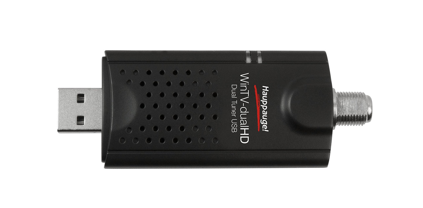 Hauppauge Wintv-Dualhd Dual Usb 2.0 Hd Tv Tuner For Windows Pc 1595,Black