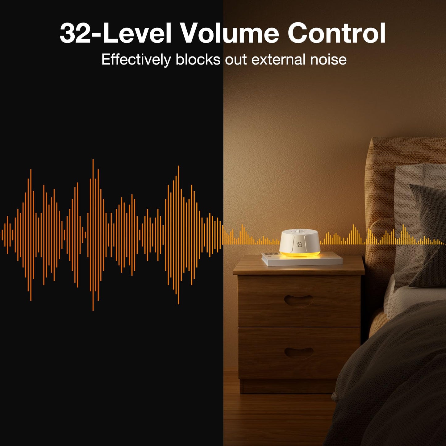 Sound Machine LEICEX White Noise Machine - 30 Soothing Sounds, 10 Colors Night Light, Rechargeable Battery- Travel Portable Sound Machine for Sleep Baby Adults, Perfect Sleeping Companion