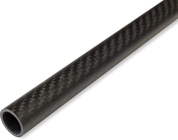 Carbon Fiber Tube - 3K Twill Weave Pattern, Matte Finish [Nominal - 3/4in OD, 9/16in ID, 49.2in Length, 1/16in Wall Thickn...