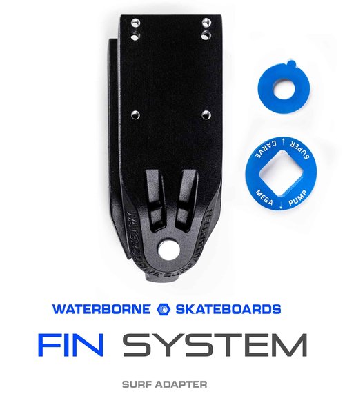 Waterborne Skateboards Surf Adapter FIN System - Front Surfskate Trucks Fit Any Board - 3 Surf Skate Truck Rip Surf Skateboard Modes - Longboard Skateboard Accessories Surfskate Skateboard Trucks Tool