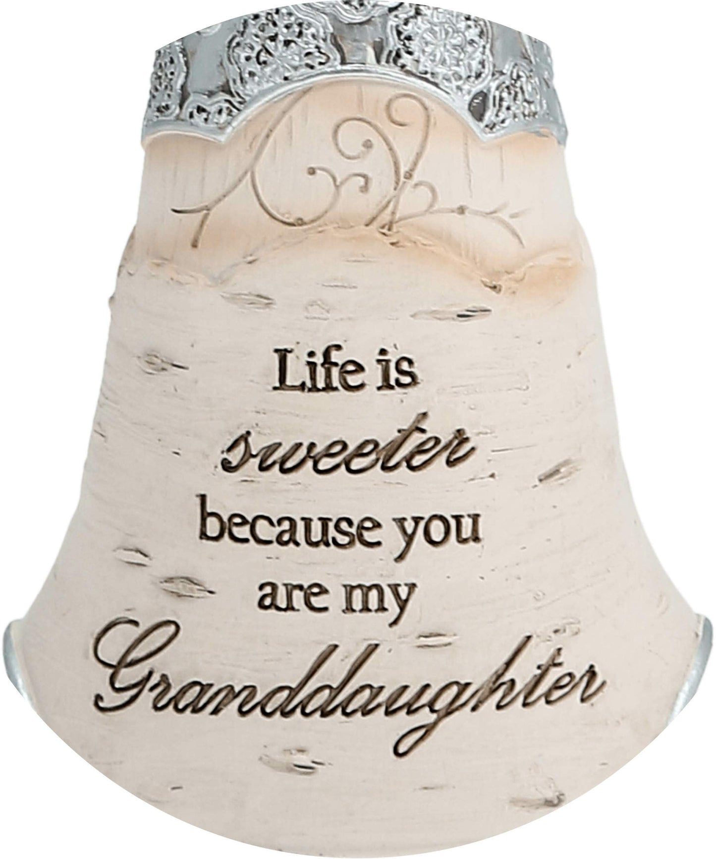 Pavilion Gift Company 82349 Granddaughter Angel Figurine, 5-1/2-Inch, Silver
