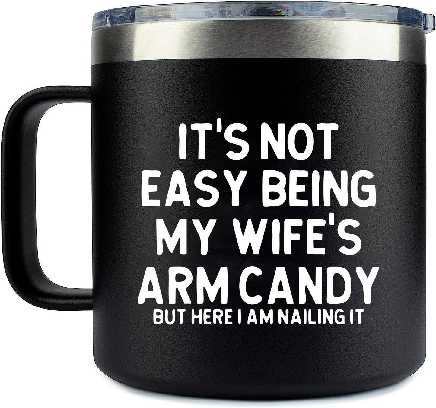 Angie's Box 14Oz Funny Husband Mug (Black) - Husband Gifts from Wife - Unique Birthday Gift