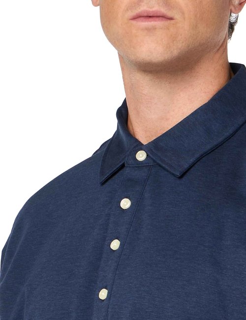 Brooks Brothers Men's Short Sleeve Performance Stretch Polo Shirt, Navy, Large